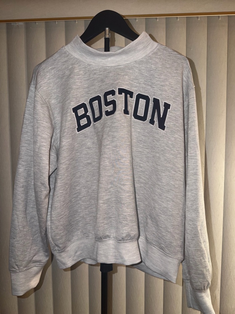Boston Graphic Crewneck Sweatshirt - Light Gray